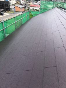 バルコニーのトップコートも施し